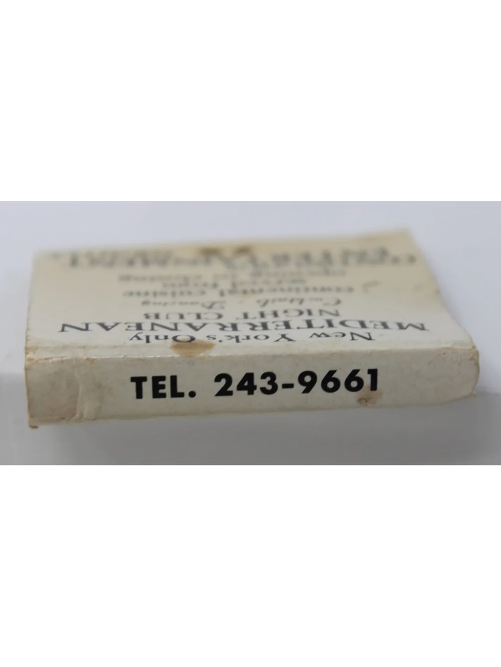 Vintage 60s Matchbook Avram Grobard's El Avram New York Mediterranean Night Club
